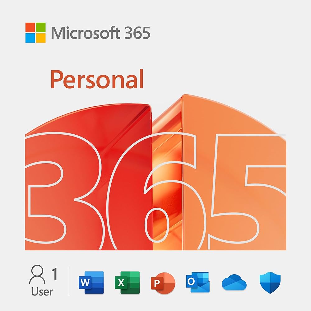 Microsoft 365 Personal | 1 YEAR | GLOBAL | 1 USER | 1TB STORAGE | PC/Mac Instant Download