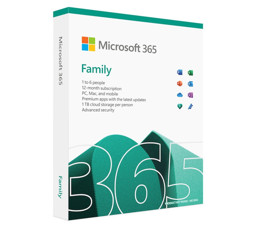 Microsoft 365 Family | 1 YEAR  | 6 USERS | 6TB STORAGE | PC/MAC Instant Download