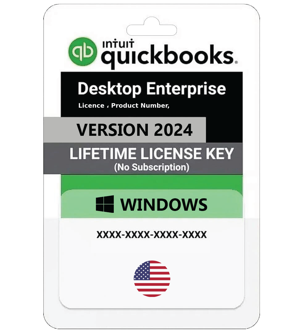 QuickBooks Desktop Enterprise 2024 ( 3users) One-Time Purchase