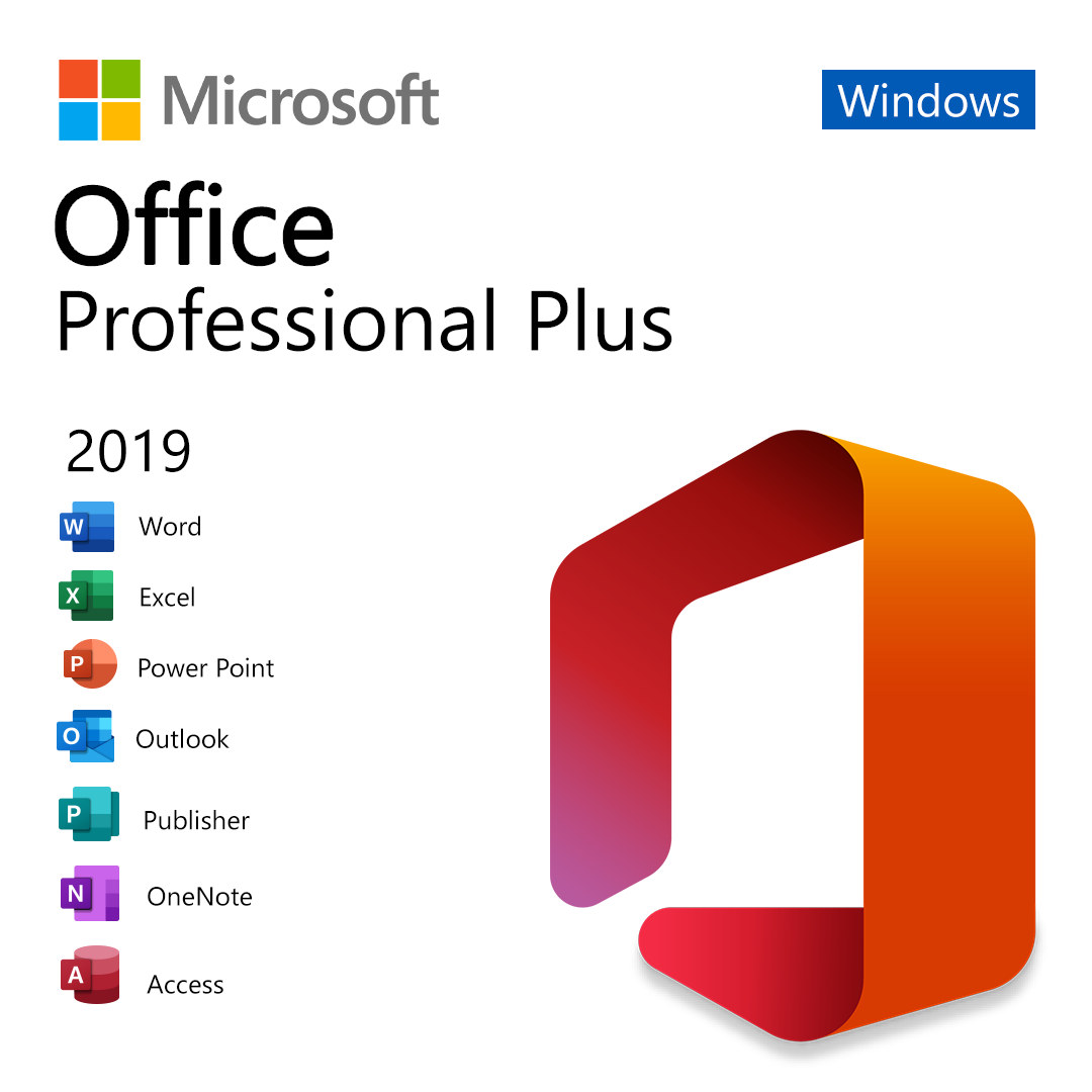 Microsoft Office Professional Plus 2019 for 1 Device | Lifetime License | Windows