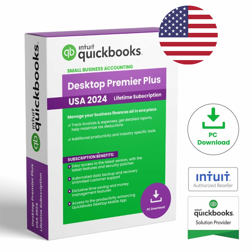 QuickBooks Desktop Premier 2024 (3users) Lifetime License